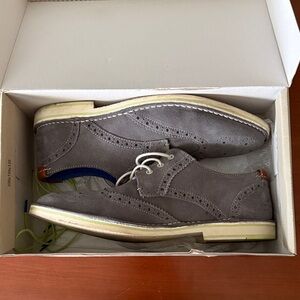 Ted Baker Gray Suede Oxfords
